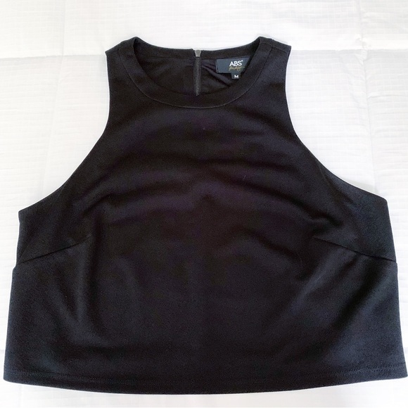 Abs allen schwartz black cropped top size medium - Picture 2 of 7